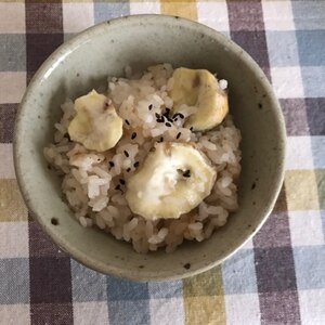 栗ご飯☆顆粒だしでお手軽に